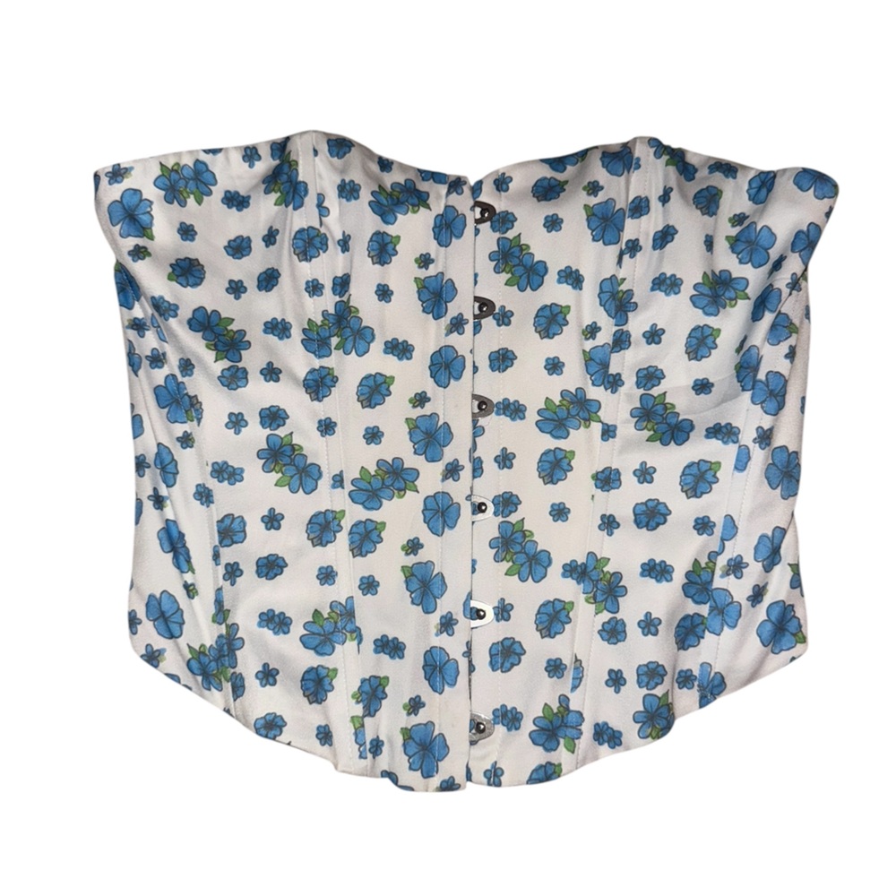 Princess Polly Blue Floral Corset